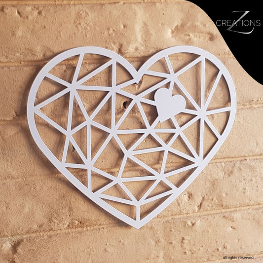 Steel 2x Heart Wall Art