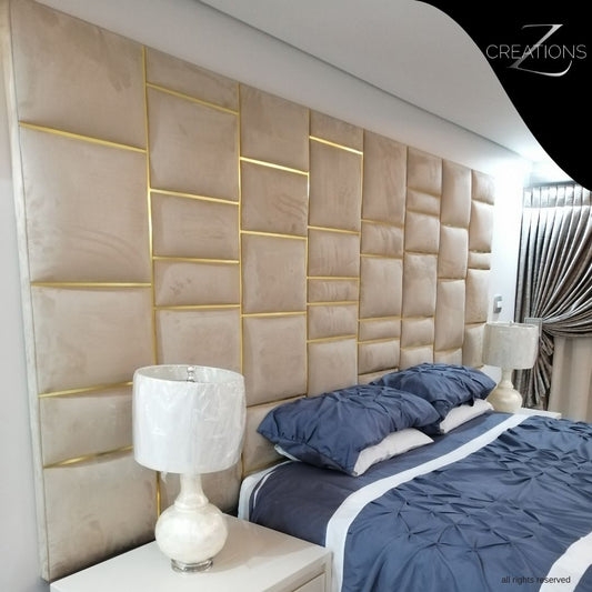 Custom-made headboard bases and pedestals by Zcreations – an amazingly beautiful concept, meticulously crafted and installed. Elevate your bedroom with our stunning, bespoke designs