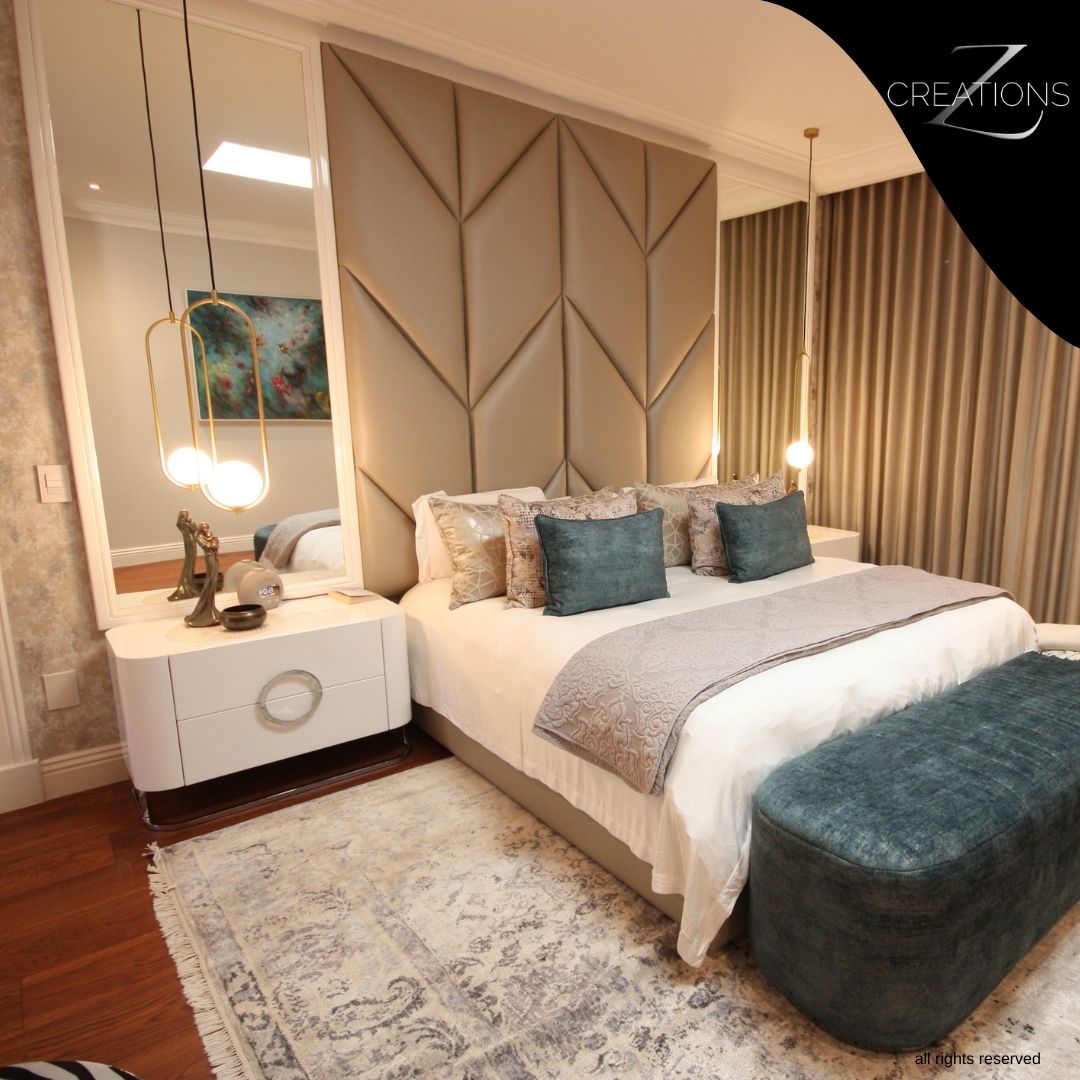 Custom-made headboard bases and pedestals by Zcreations – an amazingly beautiful concept, meticulously crafted and installed. Elevate your bedroom with our stunning, bespoke designs