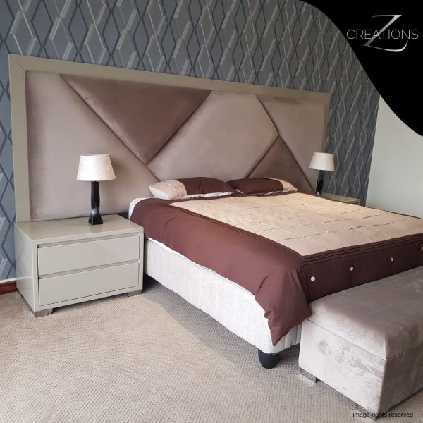 Custom-made headboard bases and pedestals by Zcreations – an amazingly beautiful concept, meticulously crafted and installed. Elevate your bedroom with our stunning, bespoke designs